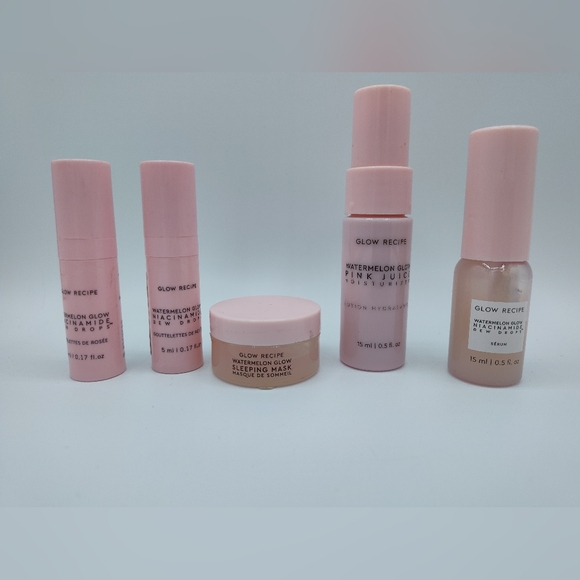 Glow Recipe Other - Glow Recipe Watermelon Glow Mini Set Dew Drops Pink Juice Sleeping Mask